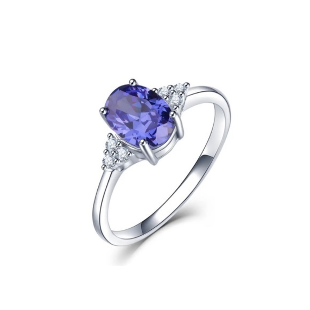 Exquisite Zultanite Lab-Grown Gemstone Ring - Tanzanite Purple